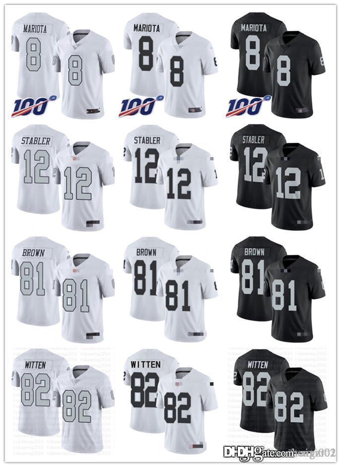 

Men Women Youth Las Vegas Raiders 82 Jason Witten 81 Tim Brown 12 Kenny Stabler 8 Marcus Mariota 28 Josh Jacobs Jerseys, Black;red