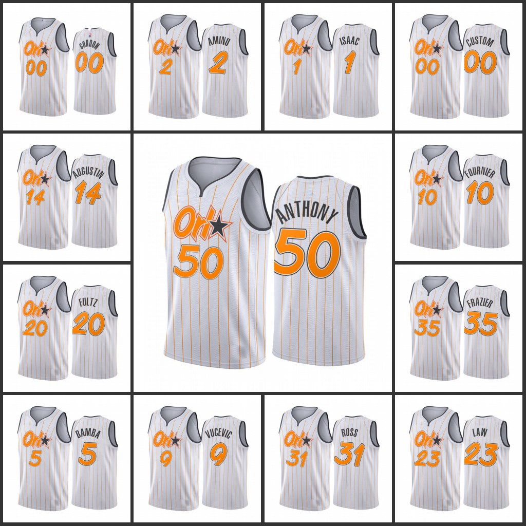

Men OrlandoMagicEvan Fournier Cole Anthony Aaron Gordon Custom 2021 FournierCityEditionNew Uniform Jersey, Black