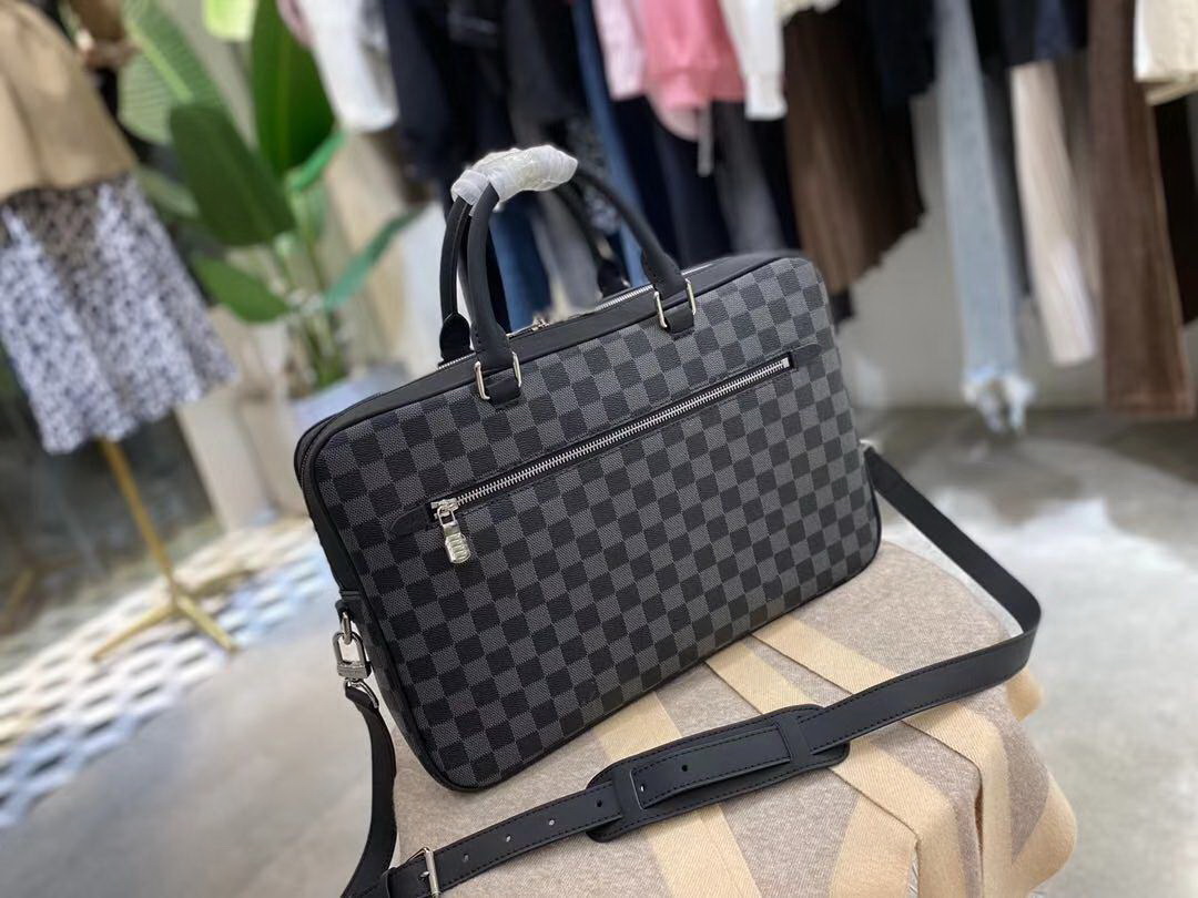 

MEN Genuine Leather laptop bag Brand cross body voyage cx#38 business computer bags With Straps, Color a : don't choose this color