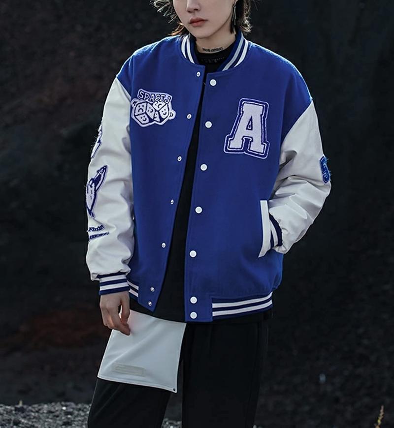 

Women' Jackets 2022 Spring Autumn Vibe Style Baseball Uniform Bomber Jacket For Women Fashion Retro Clothes Streetwear Oversized Coat, Black