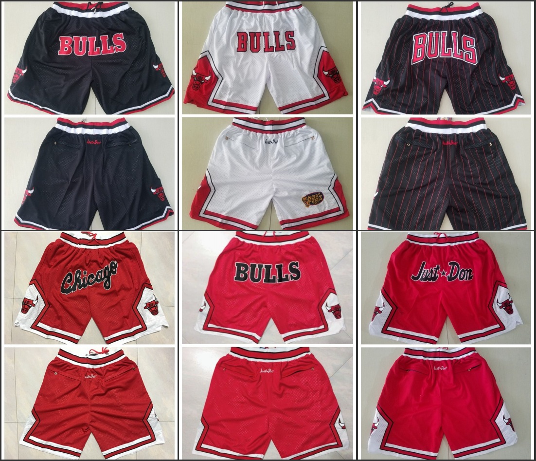 

ChicagoBullsMen Breathable Sweatpants White Black Red Shorts