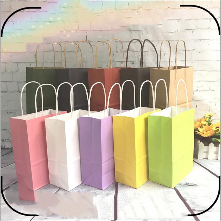 

Gift Wrap 5pcs Fashionable Paper Bags Small Large Kraft Bag Festival With Handles (Custom Logo Need 200ppcs)
