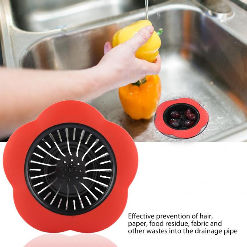 

Other Bath & Toilet Supplies Bathroom Accessories Flower Shaped Plastic Basin Sink Strainer Drain Stopper Kitchen