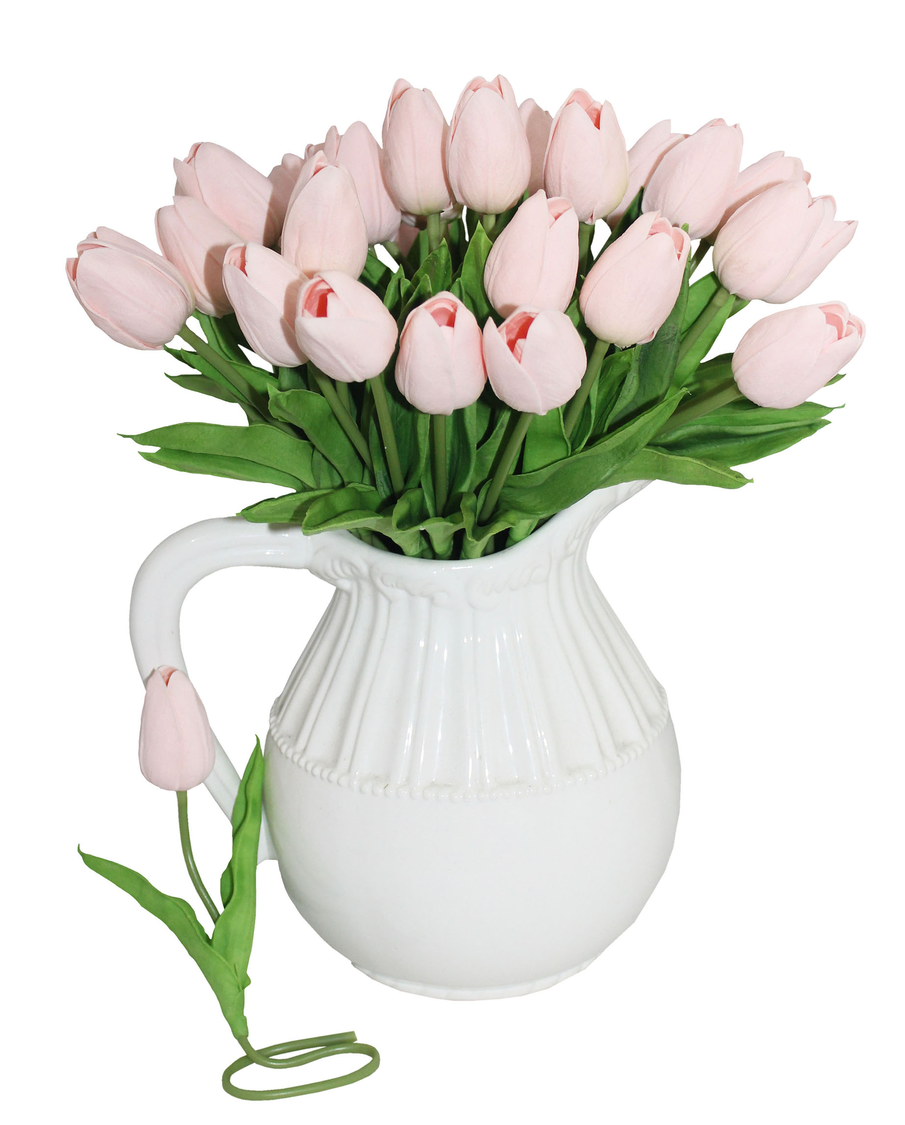 

10pcs Mini Baby Pink Tulips Artificial Flowers Real Touch Wedding Bouquet Home Party Centerpieces Table PU Fake White Flower Silk In Vase, Red