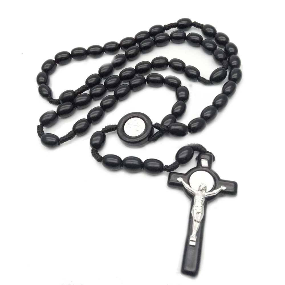 

Croix religieuse catholique chapelet collier perles chapelet Yiwu fournitures religieuses