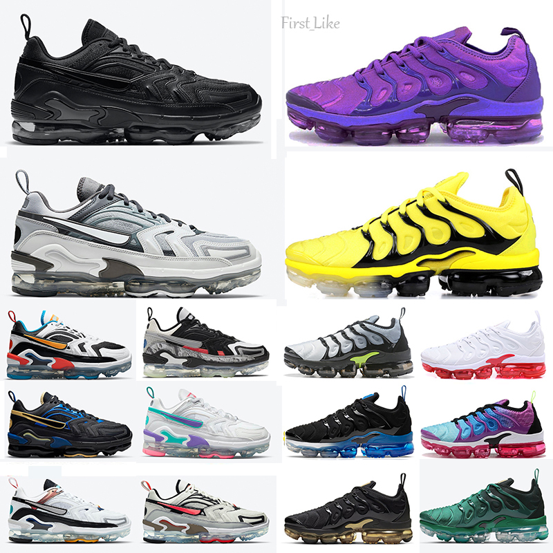 

TN Plus EVO run shoes Evolution of Icons Hyper Grape Triple Black Blue Yellow Collectors Closet Wolf Grey vapers men women outdoor sports trainer sneakers, Color 27