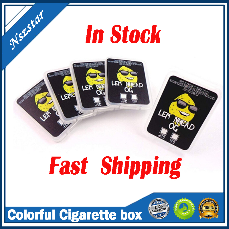 

Empty colorful printing plastic good cases Wax concentrate packaging Shatter Case SD card container with RUNTZ Jokes up Cakemix Gelato stickers