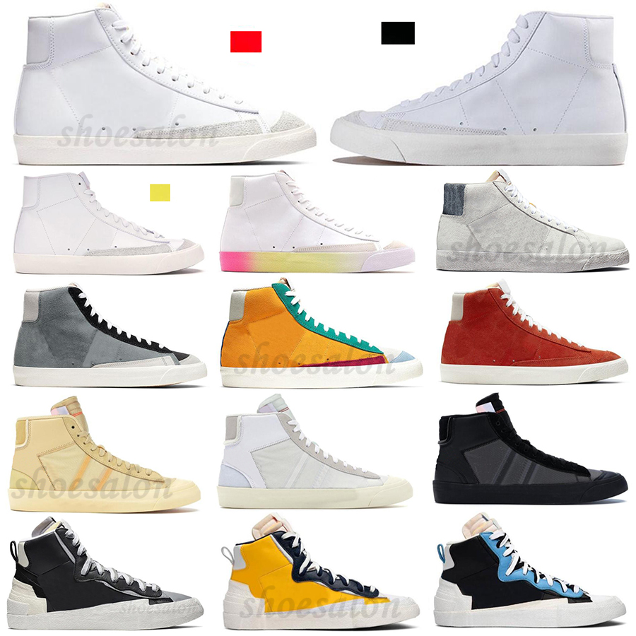 

2021 top quality blazer mid 77 vintage mens womens fashion shoes women White black Pine Green Snakeskin Habanero Red Kumquat sport sneakers outdoor, I need look other product