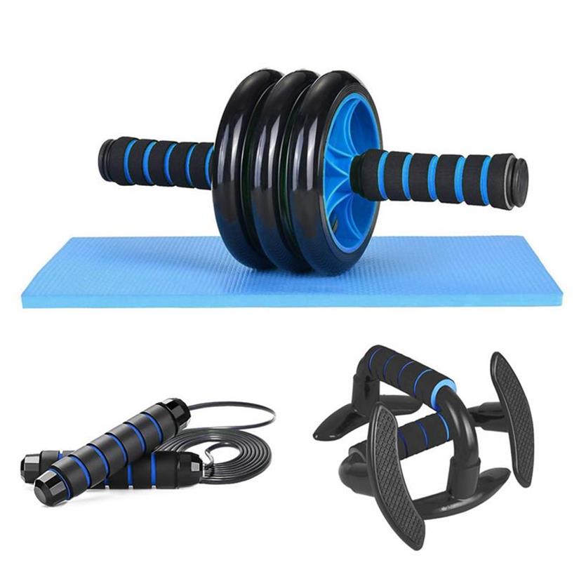 

AB ROLLER SET US Stock Man Woman Home Gym a49 a39, Blue