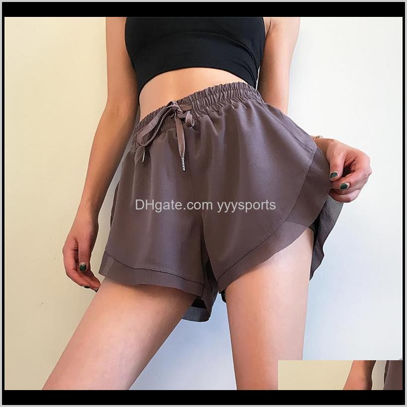

Yoga Outfits Women Fitting Fake Two Pieces Sport Shorts High Waist Jogging Gym Short1 Bnwuu Tjf0L, White;red