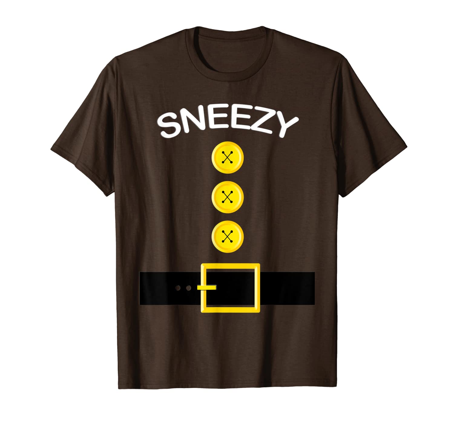 

sneezy dwarf thanksgiving costume matching t shirt, White;black