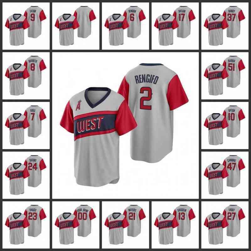 

Los Angeles's Angels Men Women Youth #17 Shohei Ohtani 6 Anthony Rendon 27 Mike Trout Custom Gray Little League Classic Road Jersey