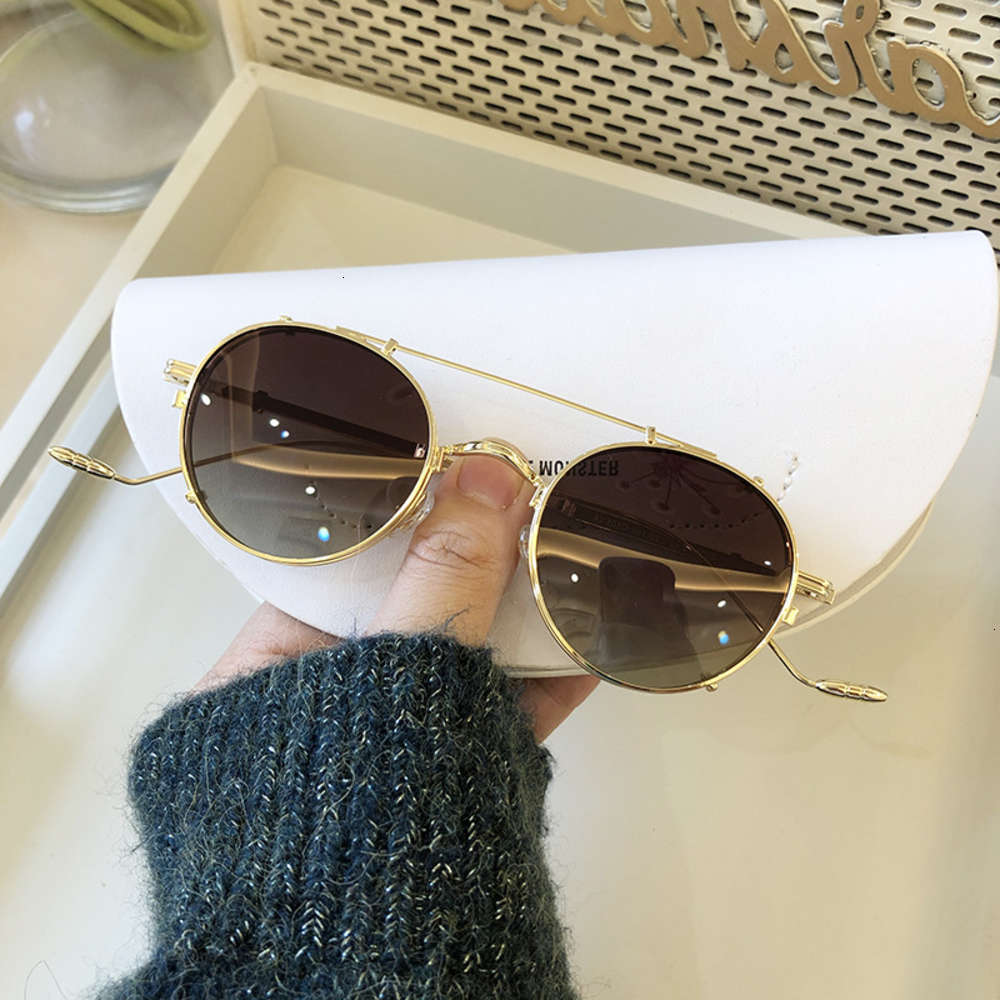 

Highend accessories In round polarized sunglass Women Men Magnetic antiglare driving clips Transparent optical Luxury dign, Black