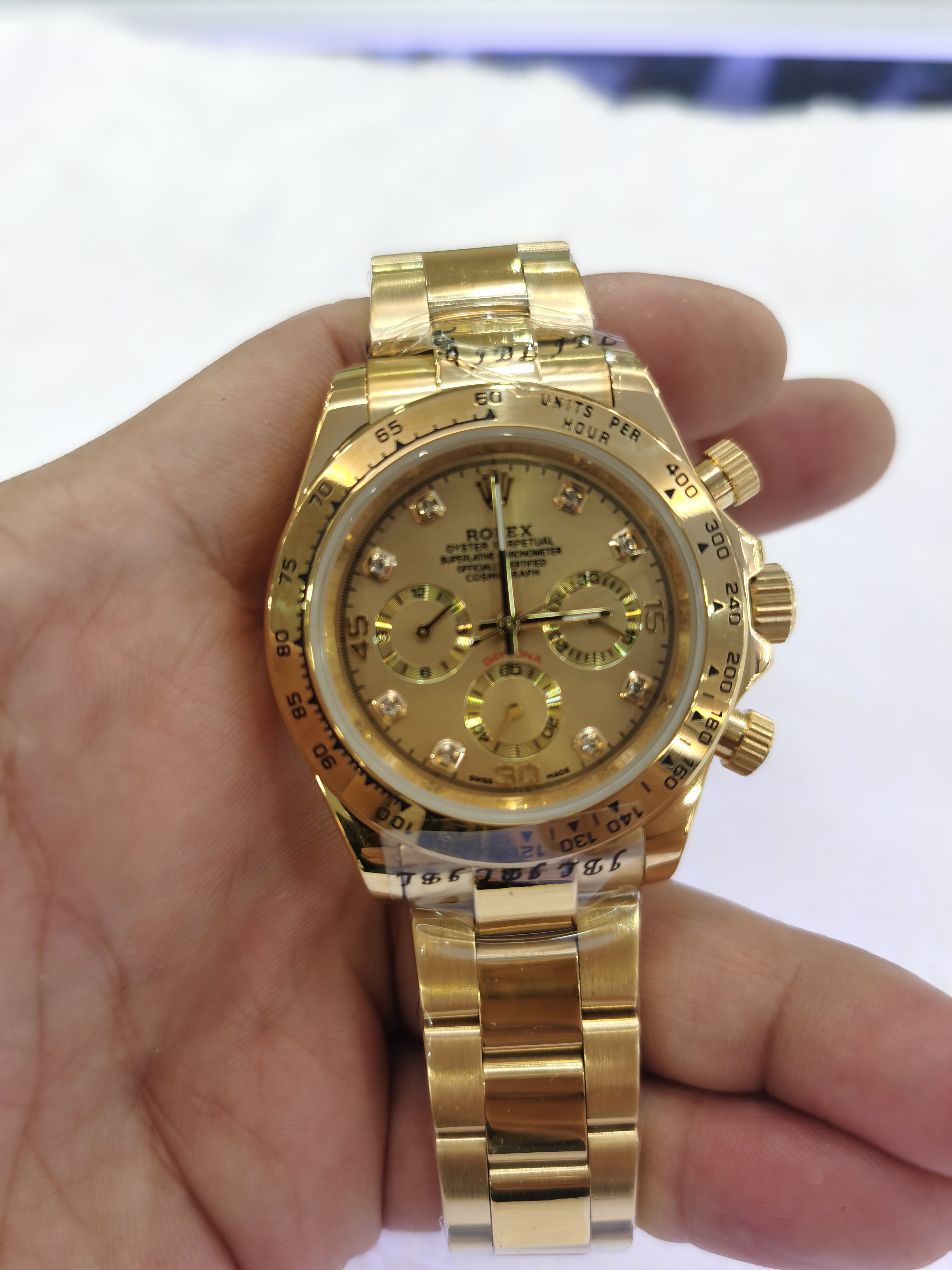 

With Original Box High Quality Sapphire Wristwatches 40mm No Chronograph gold Dial 116508 Asia 2813 Movement Automatic Mechanical Mens Watch Watches, Slivery;brown