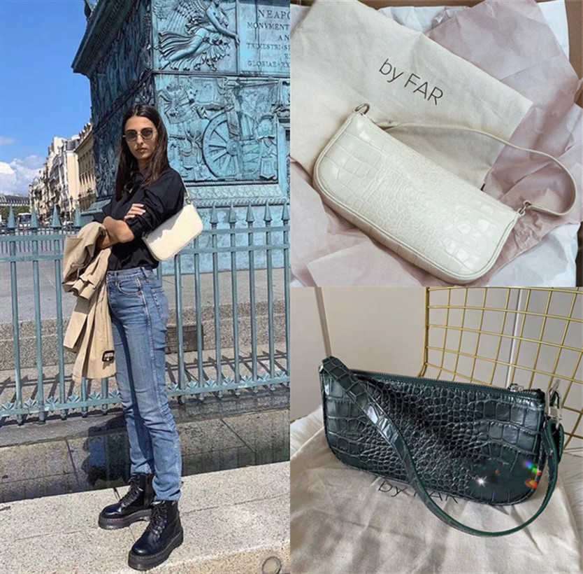 Sac de luxe design Design Byfar Armpit Bandoulière Kendou Le même motif de crocodile Stick Stick Petite plage pour Woment8qe Femme's Cuir Sac à m
