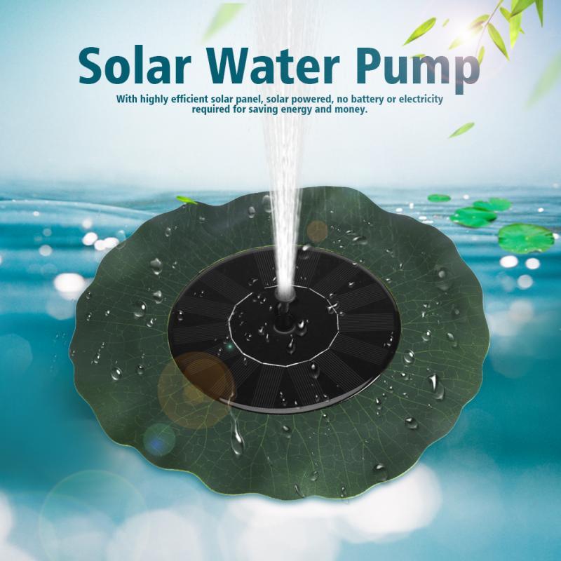 

Solar Fountain IPX8 Water Pumps Waterproof Outdoor Garden Landscape Courtyard Lotus Leaf Floating For Bath Pool Small Pond decorative