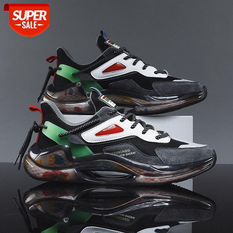 

summer men's shoes korean platform scales popcorn casual old flying woven mesh sports trendy #k86d