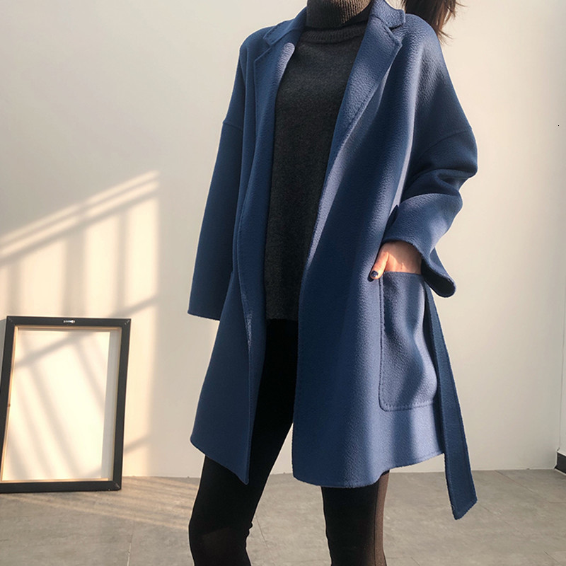 

women's jackets short women's cashmere jacket, autumn coat and winter korean version for women, jacket double-sided collar, , 7e9u, Black;brown