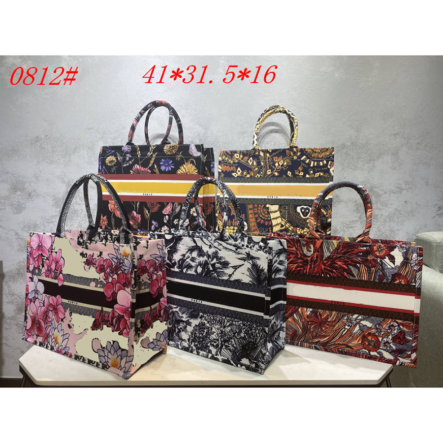 

Designer Totes Luxury Handbag Fashion Wallet Canvas Multi color Woven Shopping Bag Designers Unisex Luxurys Large Capacity 02, Dustbag