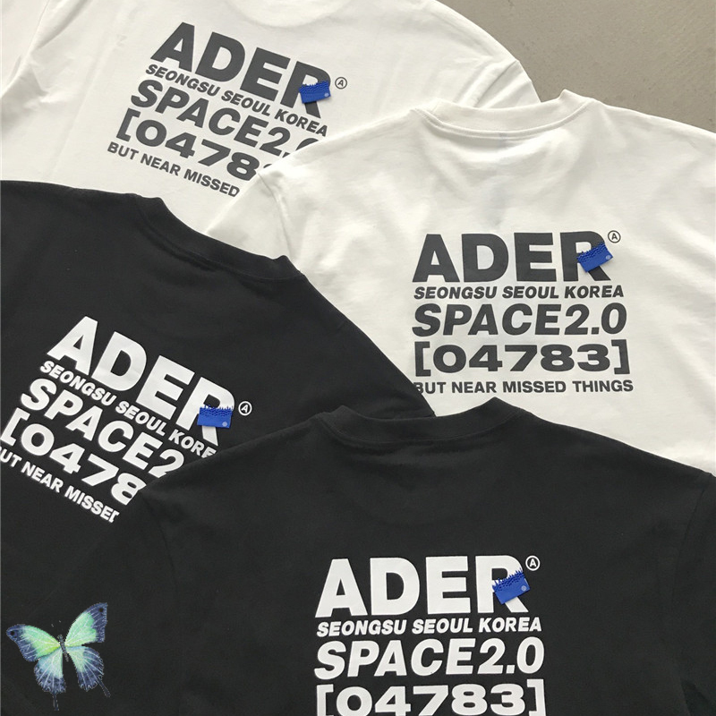 

T-shirt Color Letters Embroidery Logo Men Women 1:1 Best Quality Seoul Korea
