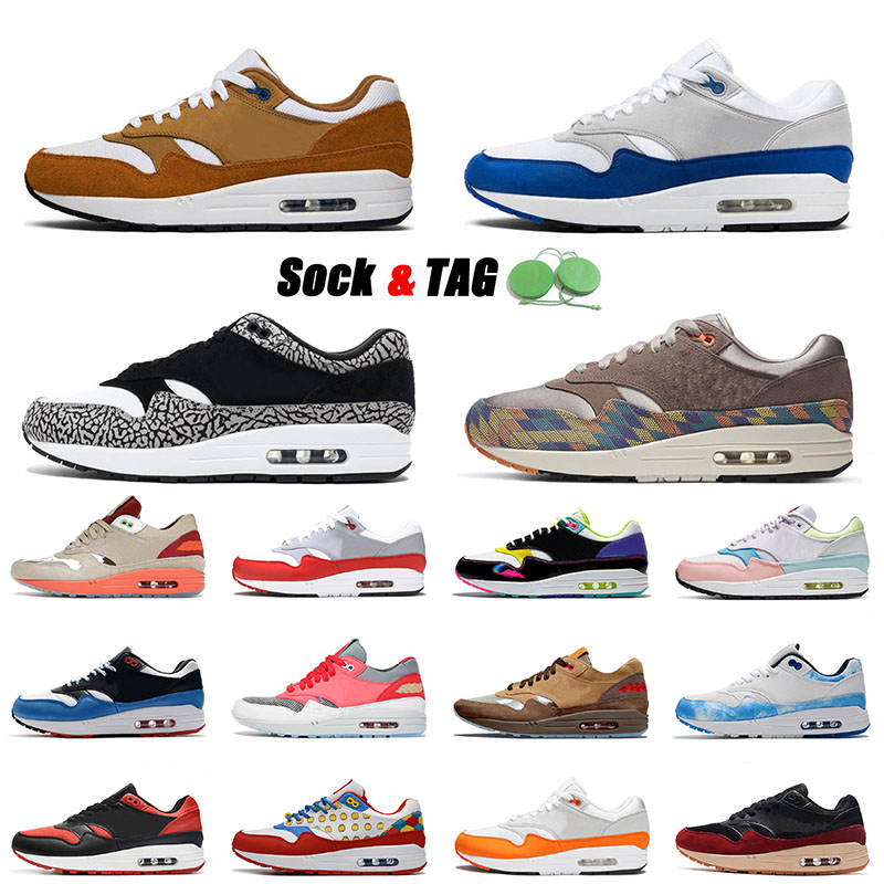 

Top Quality 2021 Cushions Running Shoes Max 1 Mens Womens Brown Amsterdam Hyper Pink N7 Taupe Haze Airmaxa 87 Trainers Sneakers