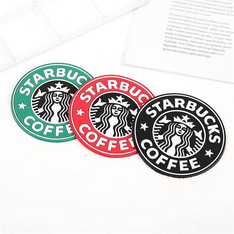 

9cm Silicone Coasters Cup Mats & Pads Thermo Cushion Holder Table Decoration Starbucks Sea-maid Coffee Coaster Cups Mat Many Colors Available