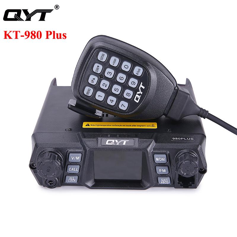 

Walkie Talkie QYT KT-980 Plus Car Mobile Radio High Power 75W UHF VHF Dual Band 200CH Vehicle Transceiver CB Station