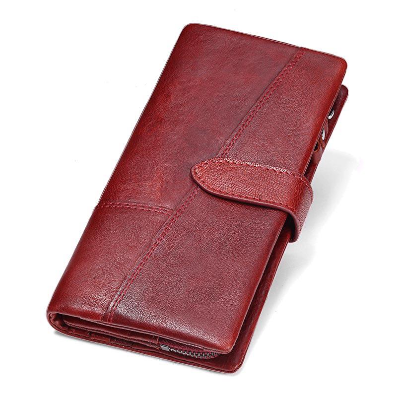 

Multifunctional Coin Purse For Men And WomenCowhide Long Multi-card Large-capacity Clutch Anti-theft Swipe Bag Wallets, Picture color 3