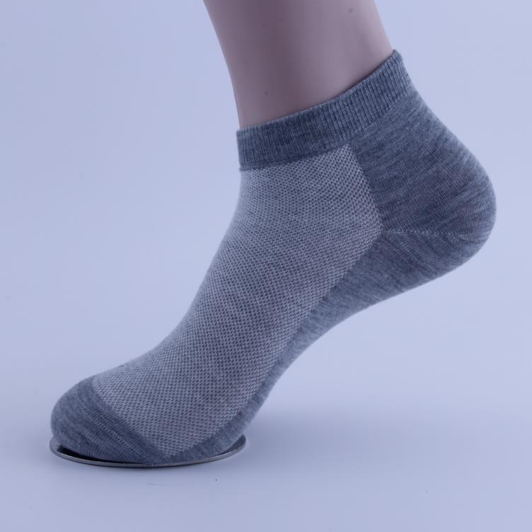 

Men's in spring and summer mesh pure cotton breathable socks, Gray