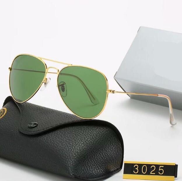 

Luxury designer Sunglasses 3025 Sale classic Design Brand Vintage Pilot Sun Glasses Polarized UV400 Men Women 58mm glass Lenses