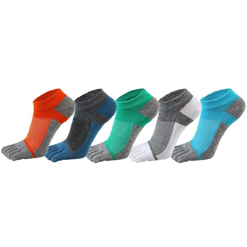 

Men's Socks Echo Pure Cotton Five Finger Mens Comfortable Sports Breathable Shaping Anti Friction With Toes, 1 pair