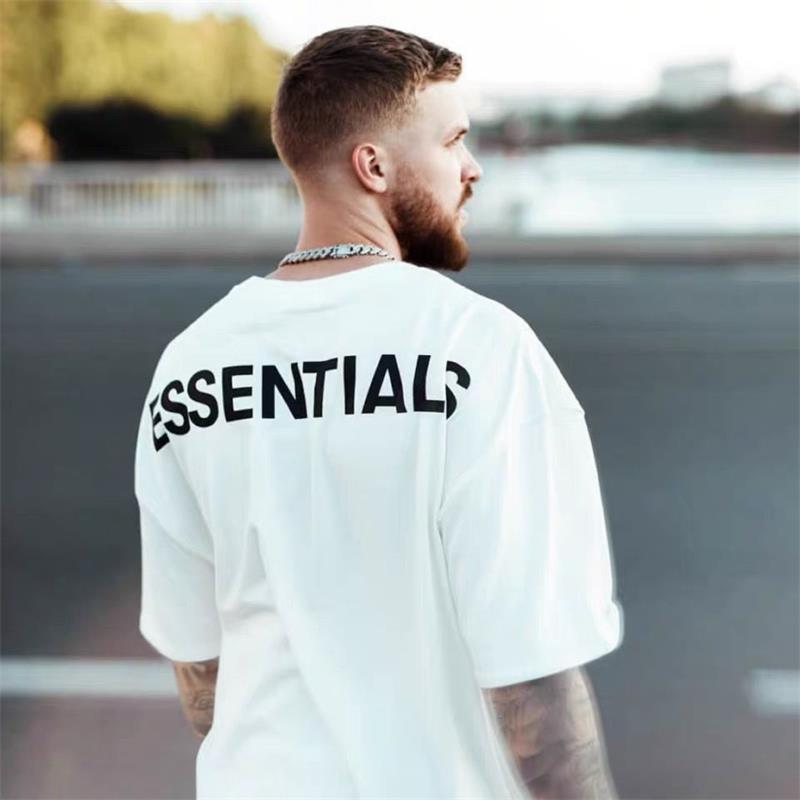 

Embroidery Mens designer t shirt luxury personality 2021 Hip hop Contrast brand Trend man woemns clothes size s-xl 2KFS, White;black