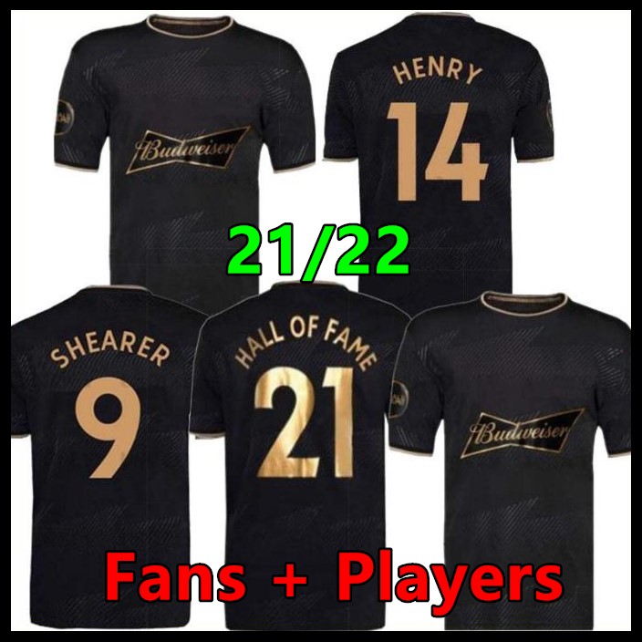 

FANS Player version 2021 2022 English HALL OF FAME Soccer Jerseys 20 21 22 HENRY SHEARER Keane Black Cantona Beckham Lampard Bergkamp Football Shirt uniforms