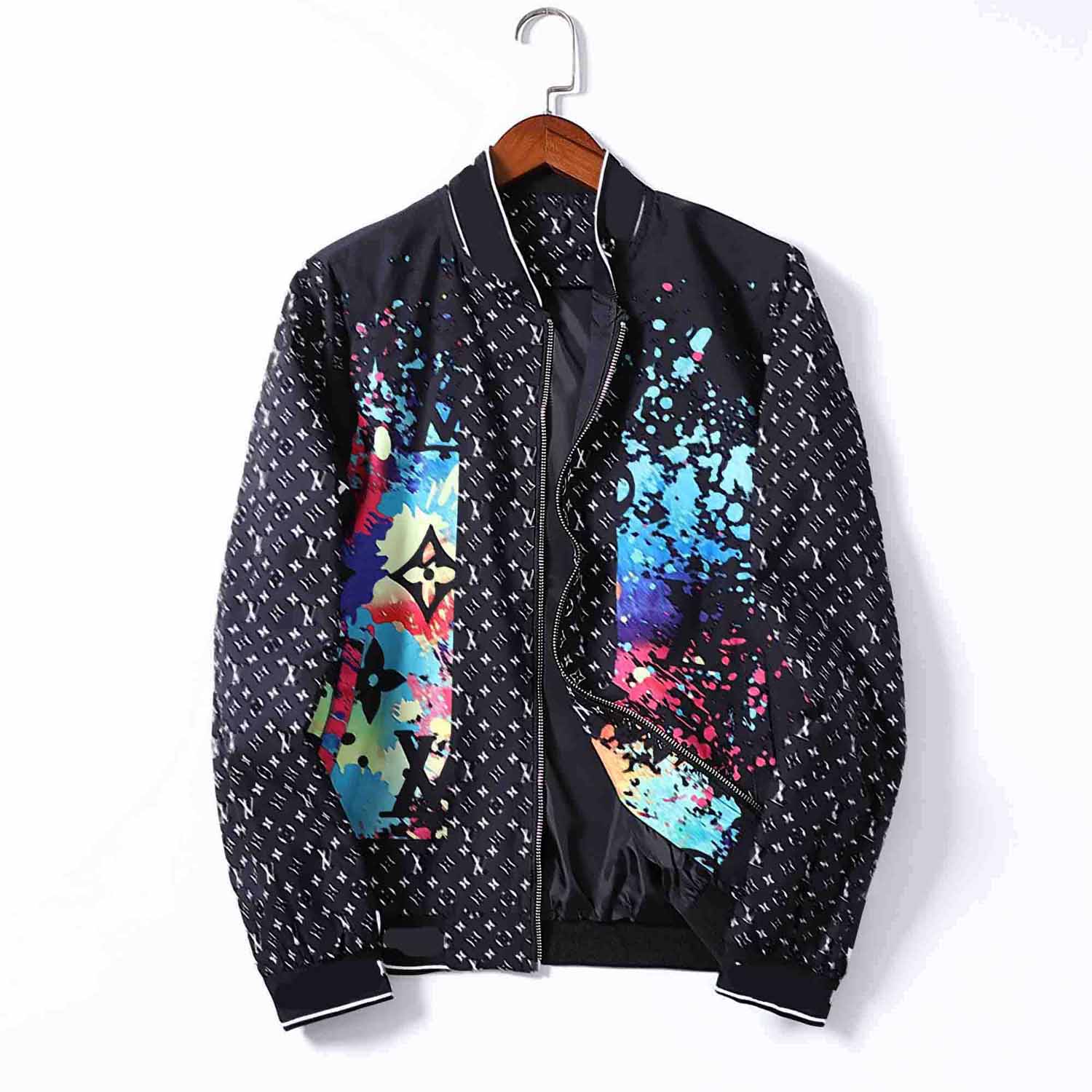 

2021 Designer Outerwear Running Hip Hop Street Men Jackets Coats With Zipper Classical Casual Letter Print Long Sleeve Windbreaker -3XL Size