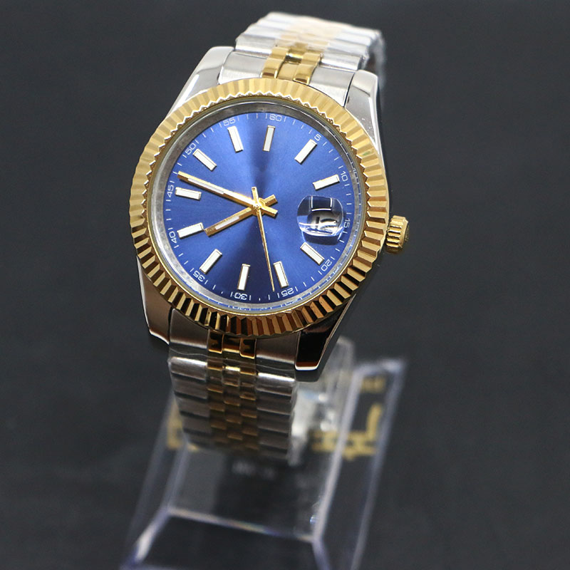 

touch watch for girls automatic gold Mechanical full Stainless steel Sapphire Luminous week calendar Wristwatche New Style Clasp Swimming Couples clock, Watch strap