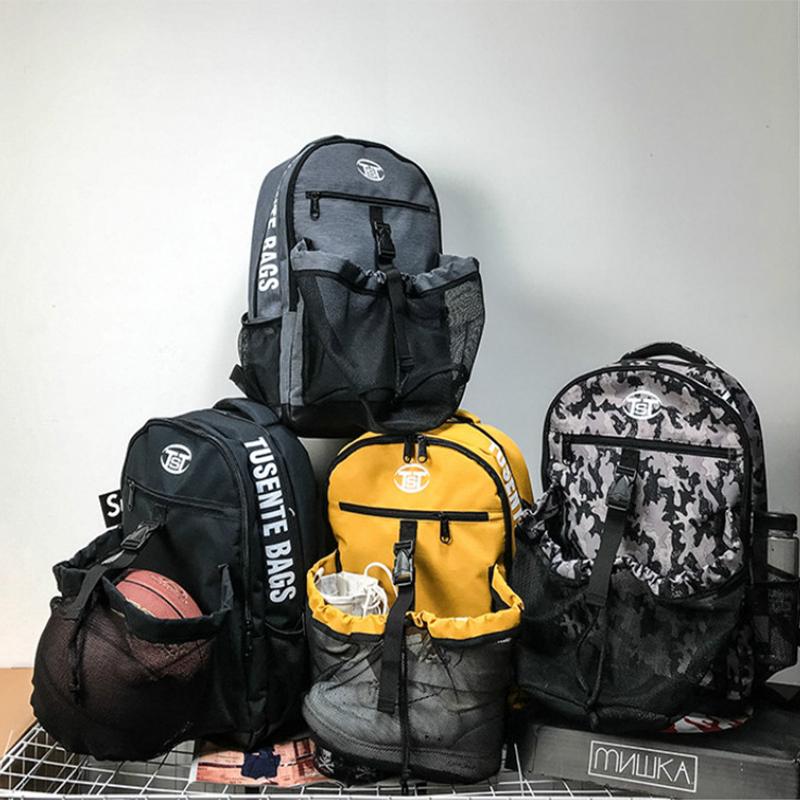 

Outdoor Bags 2021 Football Basketball Sport Bag Women Men Backpack High Capacity With Independent Shoes Pocket, As pic
