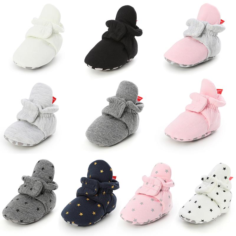 

First Walkers Toddler Infant Baby Girl Boy Cotton Shoes Warm Soft Sole Prewalker Anti-Slip Crib 0-18M