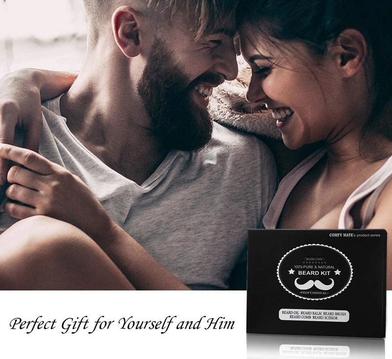 Beard Growth Kit For Men 7PCS/SET Hair Growth Enhancer Thicker Oil Nourishing Leave-in ConditionerScouts-image-731348125