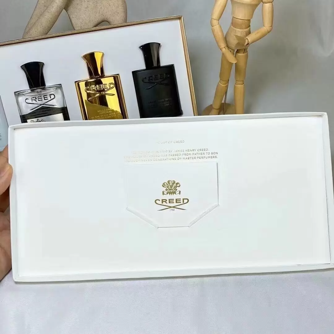 

popular Creed Perfume 4pcs Set 30ml Deodorant Incense Scent Fragrant Cologne for Men Aventus Millesime Imperial Green Irish Tweed fast delivery