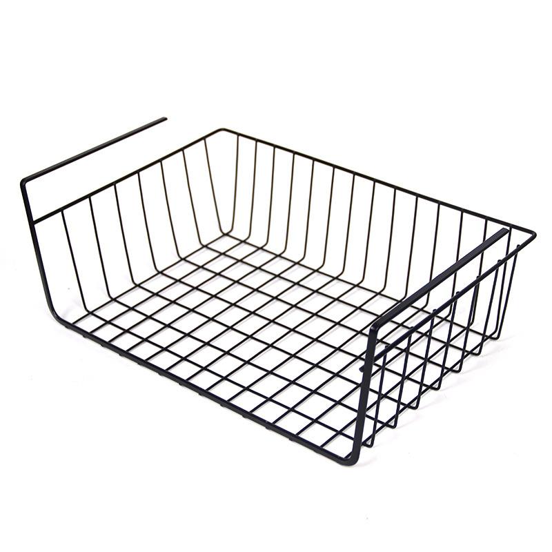 

Hooks & Rails Kitchen Storage Shelf 40 * 25 14cm Under Basket Rack Organizer Holder Cloth Bowl Dish Drain Dry