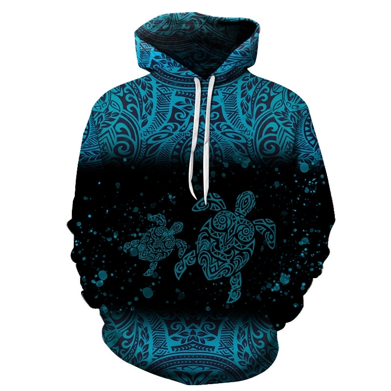 

casual men's customized sweater 3D printed Hoodie geometric line, Black