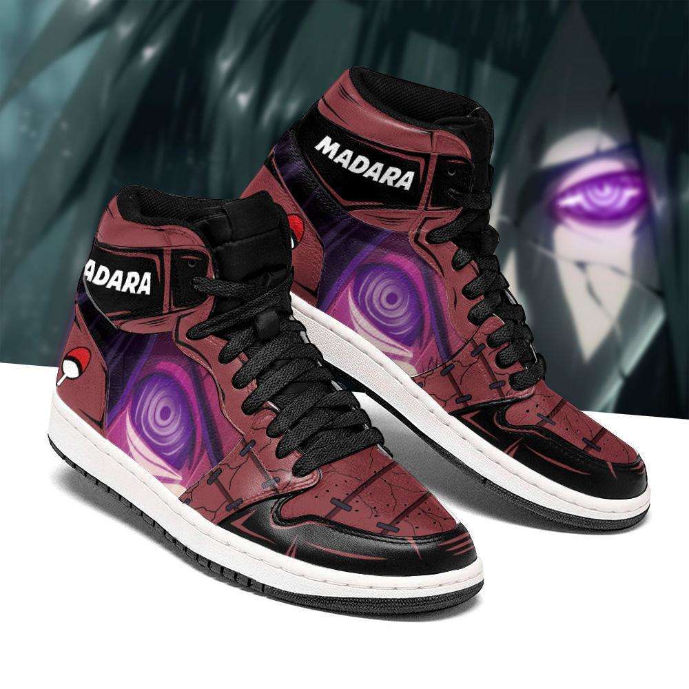 

Madara Rinnegan Eye Sneakers Anime Sneakers Costume, Others