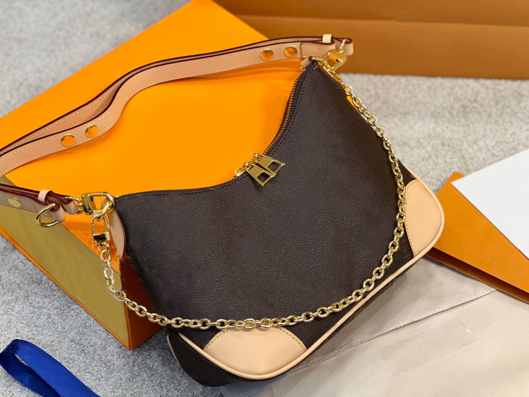 

2022 Top Quality tote handbag luxury Boulogne handbags chain bag crossbody Women long/short shoulder carry Crossbody Designer Croissant Bags, No bag