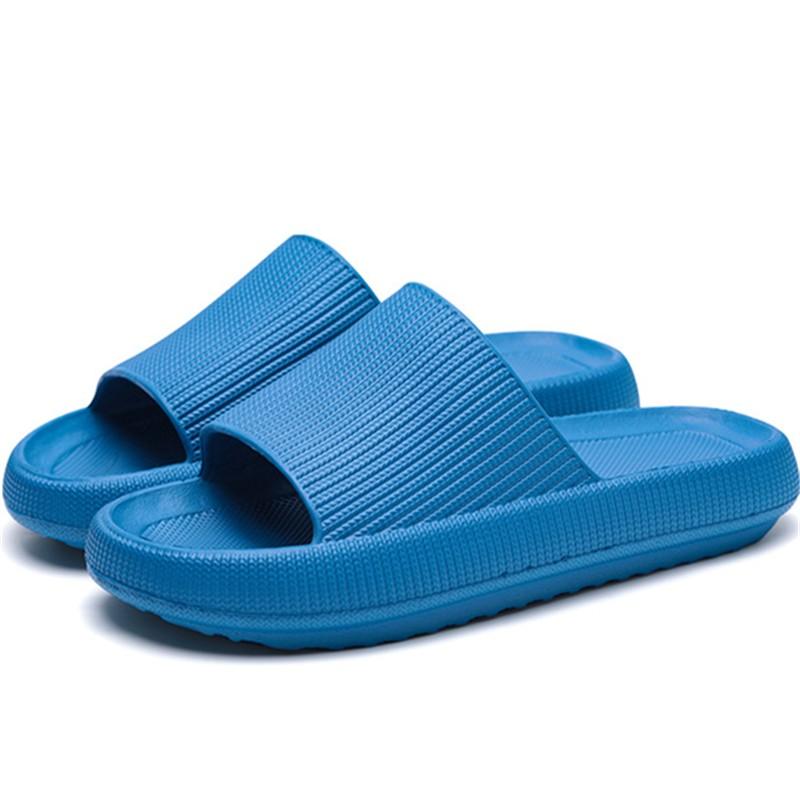 

Slippers DISCVRY Thick Platform Summer Beach Eva Soft Sole Slide Sandals Leisure Men Ladies Indoor Bathroom Anti-slip Shoes, Orange