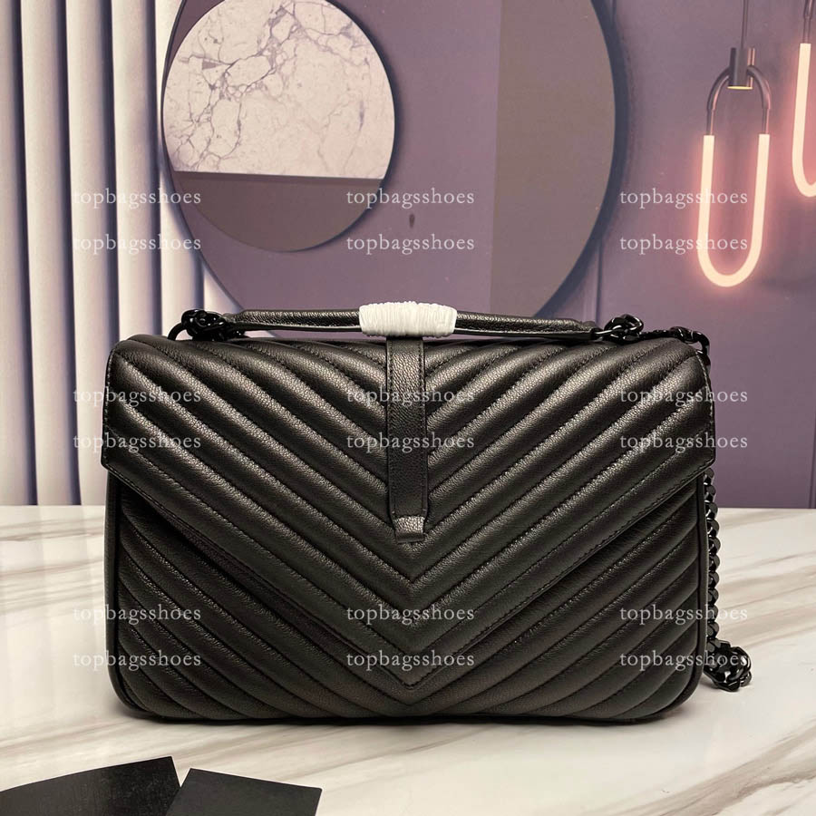 

7A top quality Designers luxurys clutch bags crossbody shoulder REAL Leather women quilted fashion famous purse black chain Messenger bag handbags, Black -gold chain