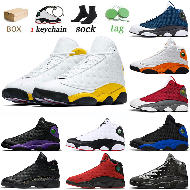 

Jumpman 13 Mens Womens Basketball Shoes 13s University Gold Del Sol Reverse Bred Court Purple Hyper Royal Trainers Sports Sneakers With Box, #c24 36-47 dirty bred