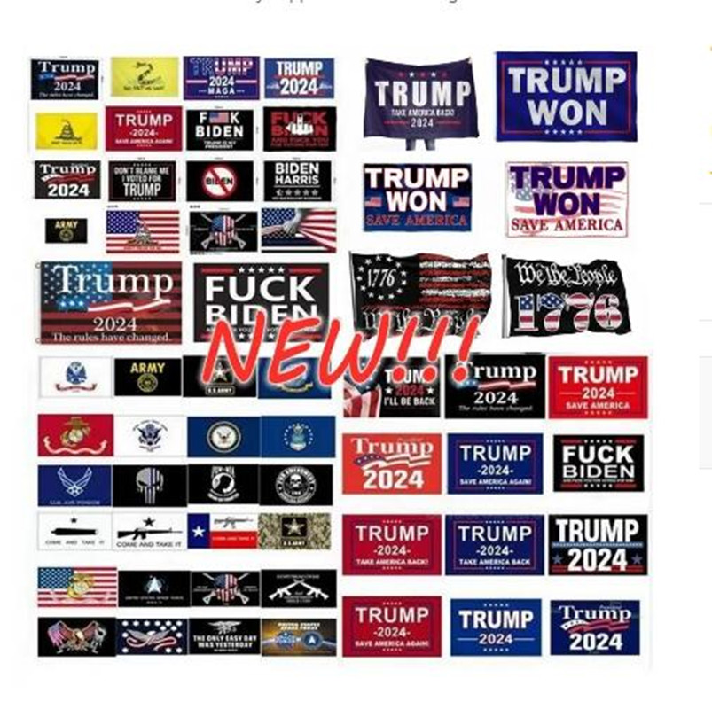 

90*150cm Banner Flags Trump 2024 flag president Biden of election again great Polyester 3x5 ft Banner slogan Festive Party Supplies
