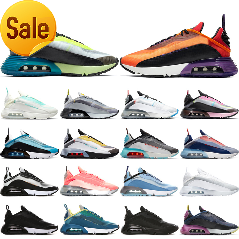 

36-46 discount 2090 men women running shoes Pure Platinum Magma Orange Bleached Aqua Laser Blue Aurora Green mens trainers sports sneakers 36-45, #19 oreo