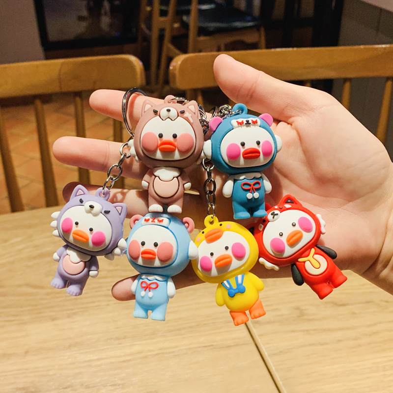 

Korean Netred Dudu Duck Keychain Cute cartoon boy baby girl keychains Friends Christmas Party Favor Gifts
