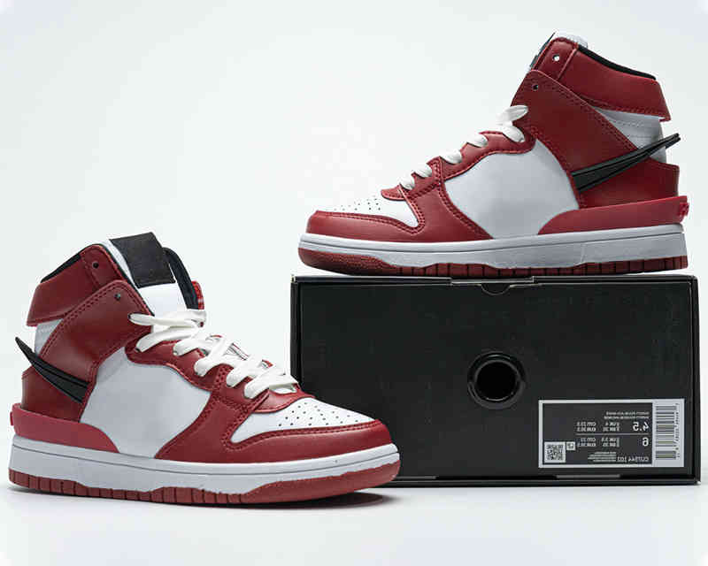

Ambush x chunky dunky dunk men women shoes top quality High Red white mens trainers sports sneakers, Bubble wrap packaging